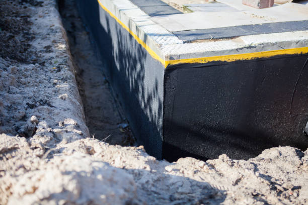 Residential Interior Drainage System installation at a Mount Pleasant, MI home by SJ Waterproofing Pros